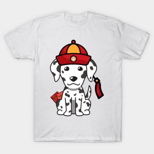 Cute dalmatian ready for lunar new year T-Shirt